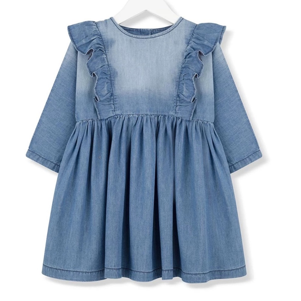 Denim girls dress